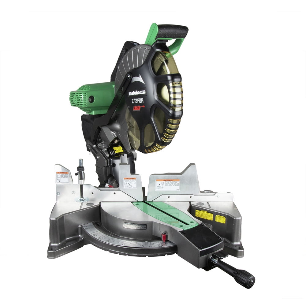 Metabo HPT C12FDHS 15 Amp Dual Bevel 12 in. Corded Miter Saw with Laser