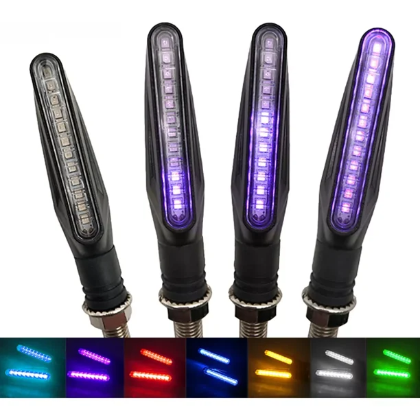 Direccionales Led Moto Secuencial Indicador Intermitente 4pz