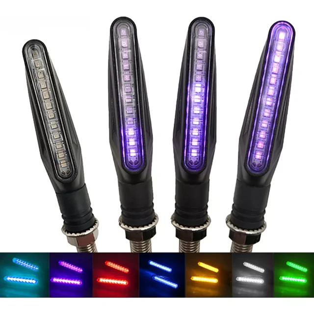 Direccionales Led Moto Secuencial Indicador Intermitente 4pz