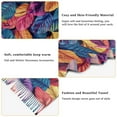 thumbnail image 5 of FORMRS Womens Scarf Winter Soft Long Big Warm Shawls Wrap Tassel Scarves, Colorful Art Leaves Pattern, 5 of 9