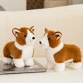 thumbnail image 5 of Realistic Corgi Dog Plush Stuffed Animal Soft Plush Dog Pillow Doll Fluffy Puppy Toy Birthday Gift, 5 of 6