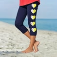 thumbnail image 2 of Fjofpr Leggings for Girls Size 9 Toddler Kids Fashion Baesball Print Summer Leisure Yoga Sports Frenum Cropped Pants Navy 8 Years, 2 of 4