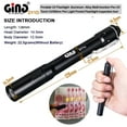 thumbnail image 4 of GING UV FLASHLIGHT 365nm Pen LED UV Light Pocket Light Black Light UV Torch AAA Battery for Glue,Pet Urine, Counterfeit Money, Resin… (D11-365nm)…, 4 of 9