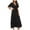 Black, variant on IROINNID Wedding Guest Dresses for Women Evening Night Party Dress Summer Short-sleeved V-neck High-waistband Bohemian Long Short-sleeved Dress Trendy Formal Dress,Blue
