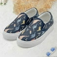 thumbnail image 2 of LYHaoo Kids Canvas Sneakers For Boys Girls Toddler On Casual Shoes With Dinosaur Print Comfortable Lightweight Breathable For Daily Walking Play School Sizes 7 Blue(Little Kid), 2 of 6
