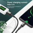 thumbnail image 4 of 5A USB Type C Cable For Samsung Xiaomi mi Redmi Fast Charging USB-C Cable Mobile Phone Charger USBC Type-C Data Wire Cord Black_6 2m, 4 of 7