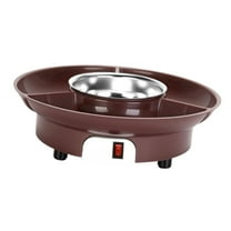 Electric Fondue Pot Chocolate Melting Machine Detachable Serving Tray for Home Party Family Gathering