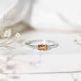 thumbnail image 4 of Rosec Jewels Baguette Citrine Promise Ring for Women - East West Ring - AAA Quality - with Jewelry Box, 925 Sterling Silver, US 4.00, 4 of 8