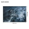 thumbnail image 2 of Ryvnso Wolf in Night Forest Bathroom Shaggy Rugs Toilet Rectangle Mat Soft Contour Rug 24"x16", 2 of 9