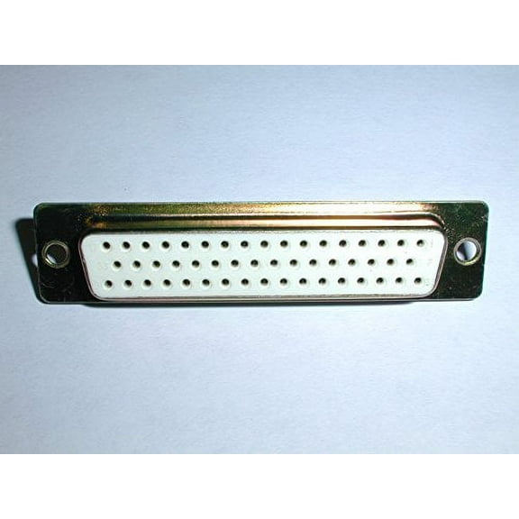 Pan Pacific DS-50S Db50 Female D-Sub Solder Type Connector Gold Plated Contacts Yellow Zinc Shell (Price Per Each) - DS-50S