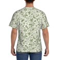 thumbnail image 3 of Bixox Men's Green Rabbit Printed Short Sleeve Skinny Athletic T-Shirt, 3 of 6