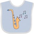 thumbnail image 3 of Inktastic Saxophone Player Music Girls Baby Bib, 3 of 4