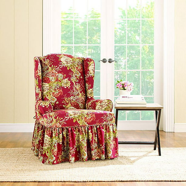 Waverly Wingback Chair Slipcover, Waverly Dining Chair Slipcovers