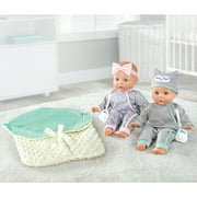 My Sweet Love: My Cuddly Baby® Doll Twins Play Set, Grey Outfits, 7 Pieces Included
