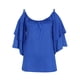 thumbnail image 5 of Puntoco Blusas de manga corta con estampado de verano para mujer con tiras y hombros descubiertos Puntoco Puntoco-5729, 5 of 6