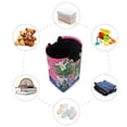 thumbnail image 7 of Yayeee Freestanding Laundry Hamper with Handle Collapsible Large Storage Basket for Clothes, White Vibrant Flowers, 7 of 7