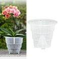 thumbnail image 2 of Pot de Plante Orchidée Transparent avec Trous d'Air et Capacité de Sol pour Succulentes Intérieur Extérieur Conteneur de Jardinage Réutilisable, 2 of 9