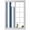 Blue, variant on Green White Ombre Window Privacy Film, Country Pastoral Gradient Minimalist Static Cling UV Sun Blocking Heat Control Window Tint, Non-Adhesive One Way Windows Privacy Cover 19.6''x39.3''