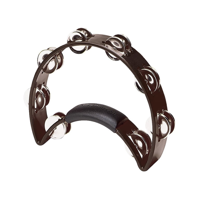 The Rhythm Tech Tambourine Black-Double Row Nickel Jingles
