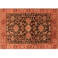 thumbnail image 1 of Ahgly Company Indoor Rectangle Oriental Orange Industrial Area Rugs, 2' x 5', 1 of 4