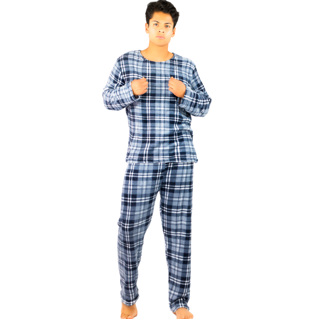 Pijama De Hombre Afelpada Pantalón Sudadera Tela Polar Suave