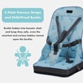 thumbnail image 4 of Baby Travel Booster Seat Folding Baby Chair Safety Dining Chair with Shoulder Strap, 4 of 5