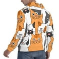 thumbnail image 3 of Bingfone Funny Cats Men'S Drawstring Hoodie Long Sleeve Pocket Sweatshirts-4x-Large, 3 of 9