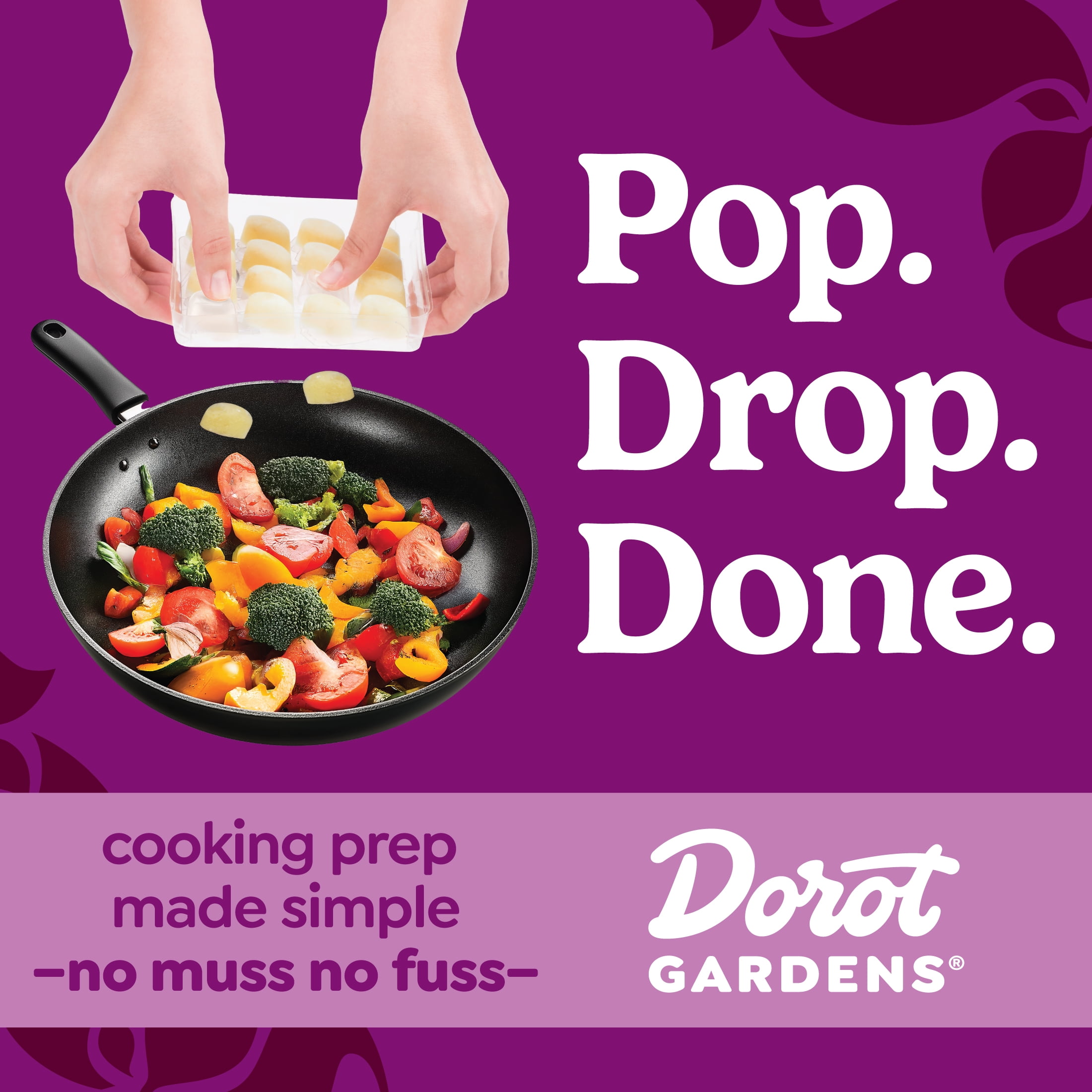 Dorot Crushed Garlic Frozen, 16 Count