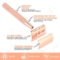thumbnail image 2 of EXLEAF 2026 New Double Edge Safety Razor for Women, with 10 Pcs Safety Razor Blades Single Blade Razor Reusable Travel Essentials Women Razor, Silvery, 2 of 6