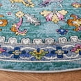 thumbnail image 5 of SAFAVIEH Aria Kimberlyn Oriental Area Rug, Turquoise/Ivory, 6'5" x 6'5" Round, 5 of 10