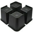 thumbnail image 1 of MQ Furniture Risers 6 Inch 4 Pack Black Support 7000LBs, Oversized Furniture Risers for Dorm Beds Frame, Sofa, Desk, Couch, Chairs Legs, 1 of 6