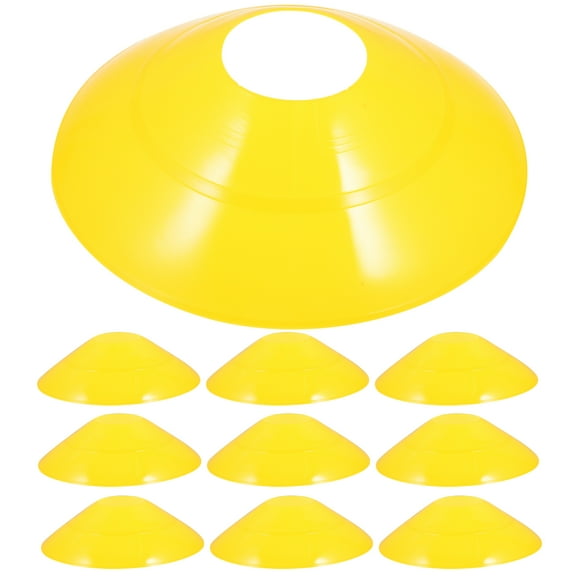 Football Training Logo Soccer Game Jumbo Cones Balls Yellow