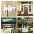 thumbnail image 5 of Door Spring Bolt Aluminum Alloy Spray Paint White 2 Pack, 5 of 5