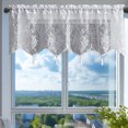 thumbnail image 1 of Xihbxyly Ofertas Diarias de Hoy Prime Solo Hoy Cortinas de Encaje y Cenefa Blanca Transparente, Adecuadas para Cocina, Sala de Estar, Baño, Cafetería, Estilo Bohemio, Casas de Campo, Cortinas con Bor, 1 of 6