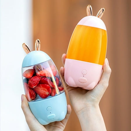 

Lovebay 1 Pcs USB Rechargeable Mini Juice Cup Portable Juicer Household Multi-functional Electric Fruit Juicer Smoothie Maker Blender
