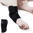 thumbnail image 3 of Black Lightweight Breathable for Small,Middle,Large Dog Protective Case Dog Leg Brace Dog Leg Wrap Dog Support Brace Pet Knee Pads S, 3 of 8