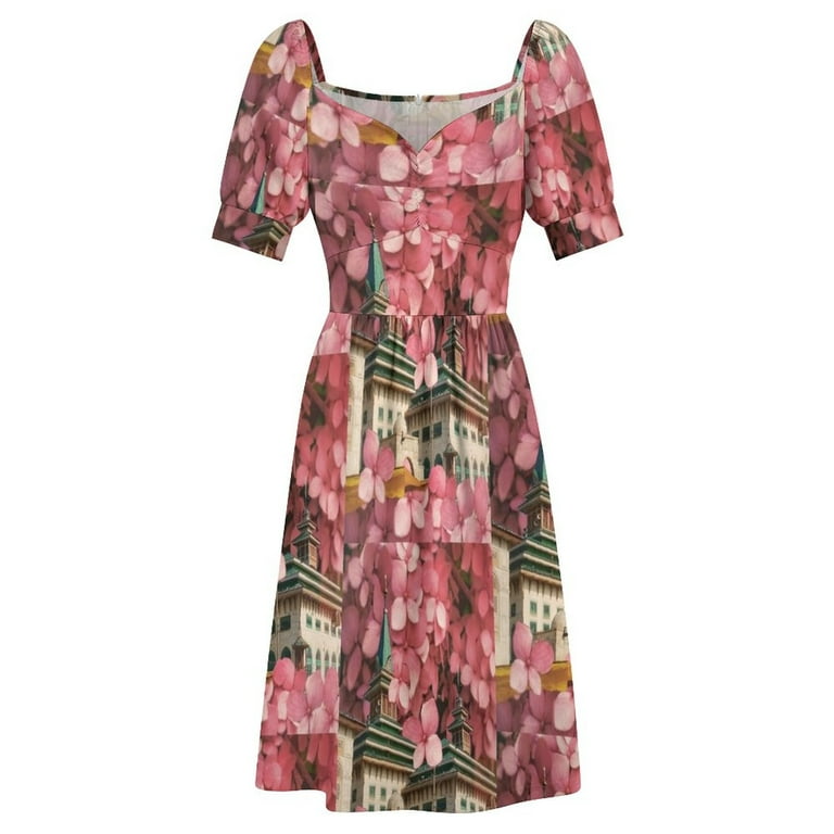Khanyar Floral Fusion Sleeveless Dress Dresses gala women party dresses -  Walmart.com