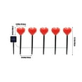 thumbnail image 3 of Iumwxz Valentines Day Gifts for Kids Led Valentine'S Day Solar Lights Valentine'S Day Classic Love Shape Elementals Holiday Outdoor Garden Yard Decoration One tow Five Tax Free Weekend, 3 of 5