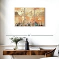 thumbnail image 3 of Elephant Stock Postcard World Map Wall Art - Horizontal Multi Panel Canvas - Living Room Wall Decor - Hobbies And Lifestyle Multi Panel - Beige And Orange Decor - 33" x 20", 3 of 8