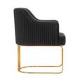 thumbnail image 6 of Modern Edra Leatherette Dining Armchair in Taupe - Set of 2, 6 of 10