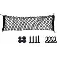 thumbnail image 1 of jfqm Fit for Car Mesh Elastic Nylon Rear Back Cargo Trunk Storage Organizer Luggage Net Holder Accessory (Color : SingleLayer110X60cm), 1 of 5