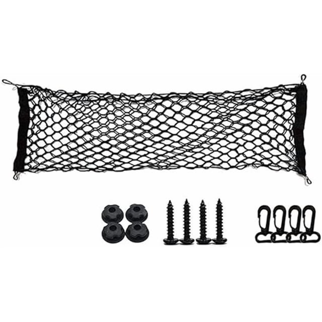 jfqm Fit for Car Mesh Elastic Nylon Rear Back Cargo Trunk Storage Organizer Luggage Net Holder Accessory (Color : SingleLayer110X60cm)