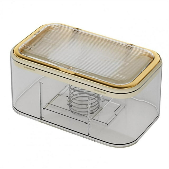 Soporte de Toallitas Húmedas Montado en la Pared Caja Dispensadora de Toallitas Húmedas Montada en la Pared con Capacidad Placa de Resorte EasyOpen Multifuncional C