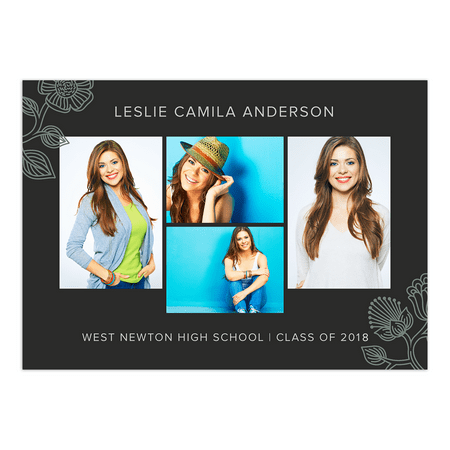 Embroidered Notice Graduation Announcement