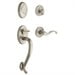 thumbnail image 2 of Baldwin 85315050LFD Left Handed Logan Dummy Handleset with Wave Interior Lever, Satin Brass & Black, 2 of 2