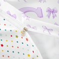 thumbnail image 4 of meiyoeat Purple Bow Monogrammed C Bedding,Watercolor Coquette Letter Design Duvet Cover Full For Girl,Reversible,3 Pieces,1 Duvet Cover and 2 Pillowcases, 4 of 6
