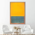 thumbnail image 2 of Contemporary Canvas Art, Minimal Art Canvas, Yellow And Gray Printed, Mark Rothko Canvas Art, Exhibition Art Canvas, Abstract Printed Canvas, Canvas Wall Decor - White Framed, 2 of 5