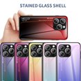 thumbnail image 4 of ELEHOLD Case for iPhone 16 Pro Max, Lightweight Gradient Glass Case Ultra Slim Shockproof Cover,Lightpurple, 4 of 5