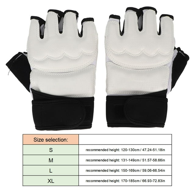 Guantes de Taekwondo para entrenamiento de kickboxing, transpirables, para adultos y niños, talla M