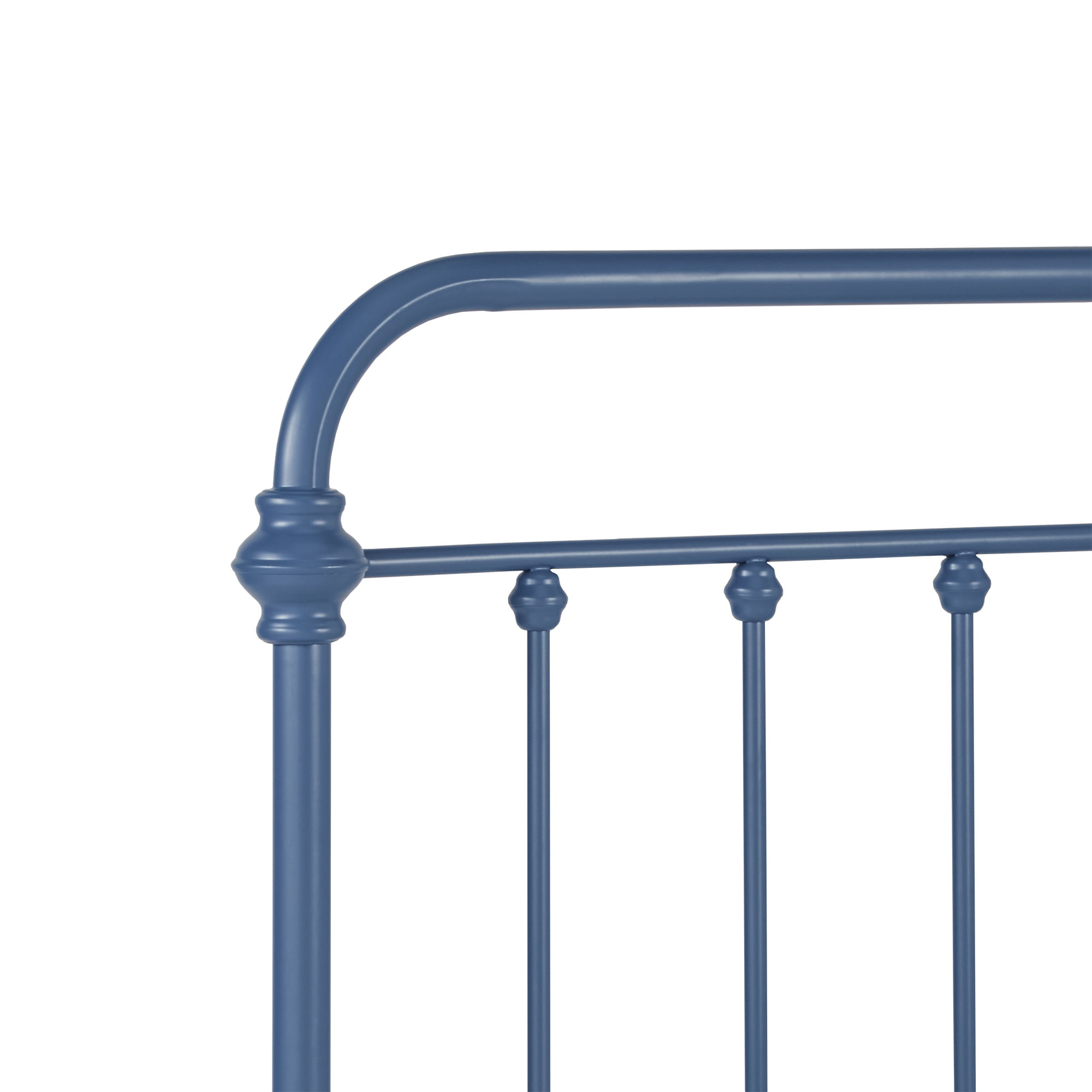 Weston Home Nottingham Metal Twin Bed, Blue Steel